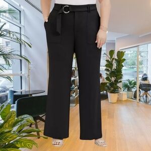 🦄Alice Blue Black Wide Leg Pants High Waist
